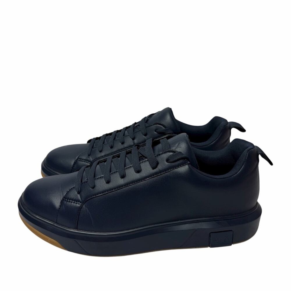 ARMANI EXCHANGE DARK BLUE MEN'S PARIS LACE UP SHOES SNEAKERS SIZE 13 NEW